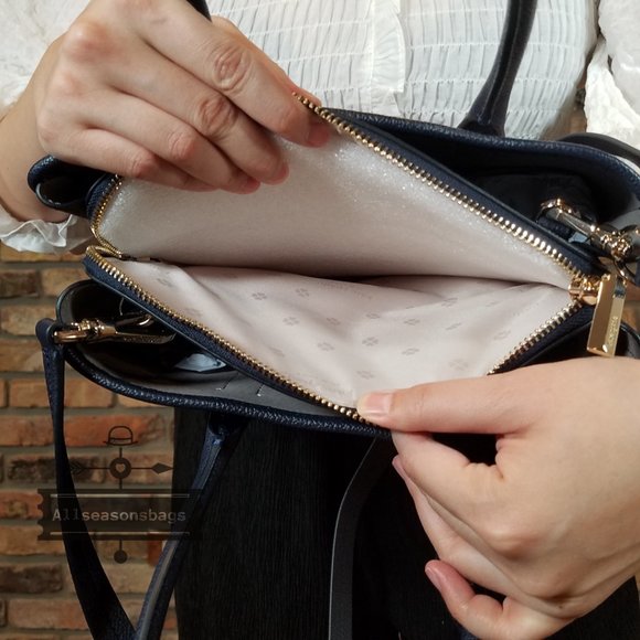 Kate Spade MARGAUX Plaid Medium Satchel CROSSBODY - Picture 7 of 16